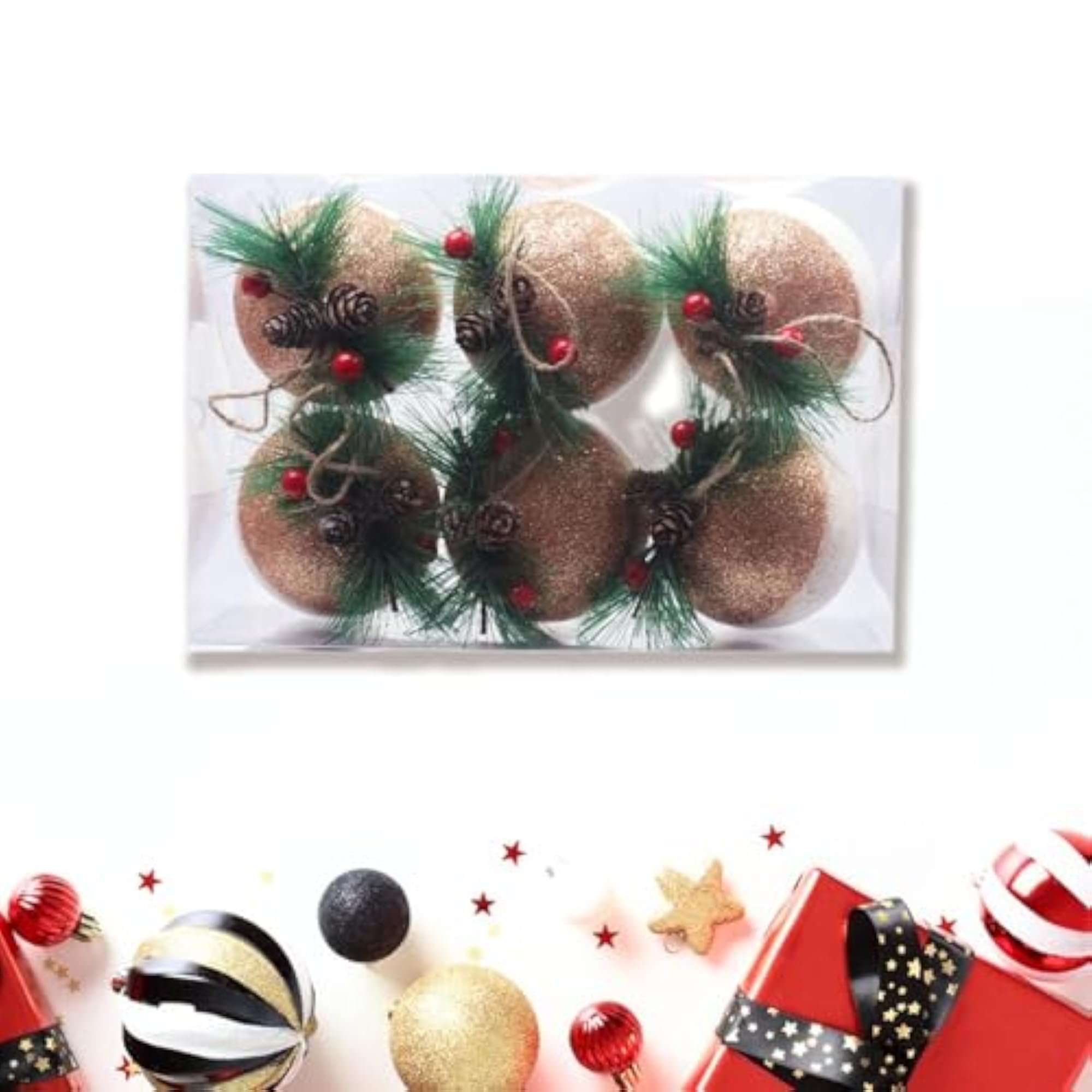Christmas Balls Ornament Shatterproof Pendants